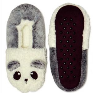 Panda Bear Fuzzy Soft House Slippers Booties Socks